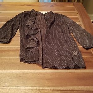 Three quarter length sheer blouse